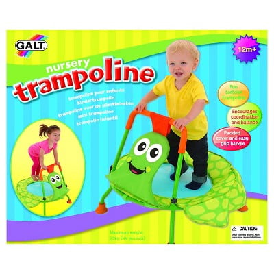 Active Play Galt Toys 28-Inch Nursery Trampoline, with Hand Rail, Turtle