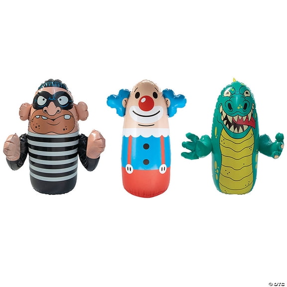 Active Play Inflatable Punching Bags Assortment Kit - 3 Pieces