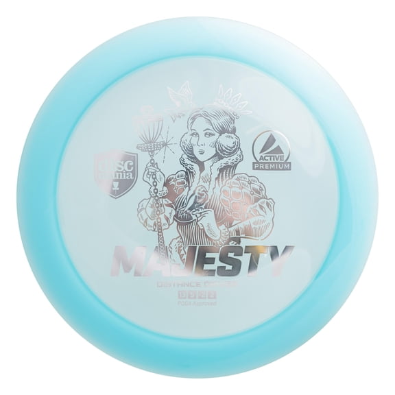 Active Premium Majesty Disc Golf Distance Driver Blue High Speed Frisbee
