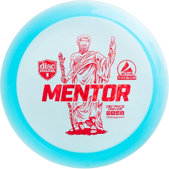 Active Premium Mentor Distance Driver Disc Golf, Beginner Disc Golf Discs, Frisbee Golf Discs, Disc Golf Driver, Disc Golf Gifts for Men, Frisbee Golf Driver, Disc Golf Accessories, Blue