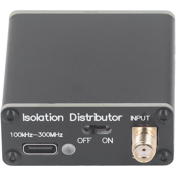 Active RF isolation distributor, wide frequency range, broadband distribution, source for radio, antennas, clock source, etc.