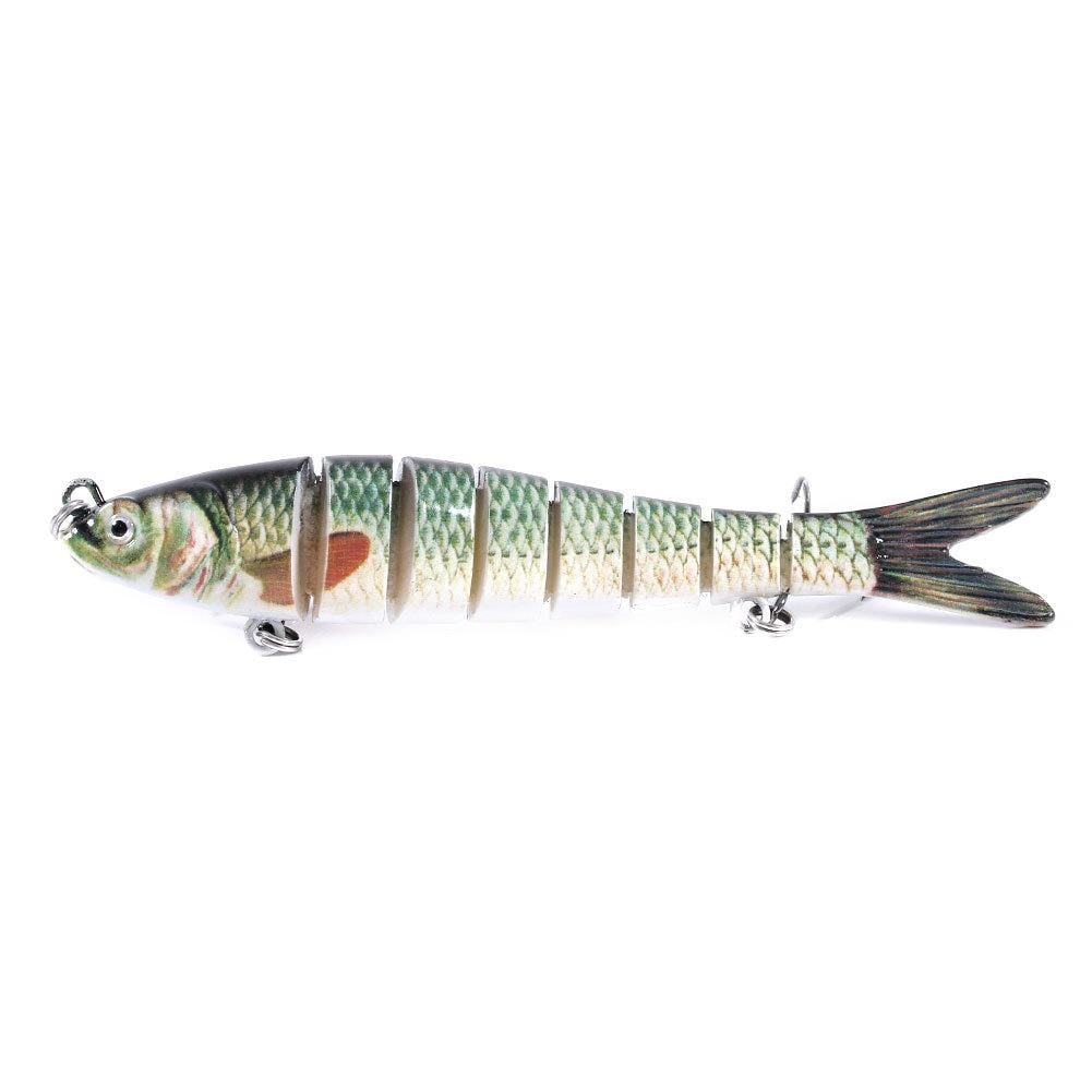 1-Piece Multi-Jointed Fishing Swimbait - Sinking Wobbler Hard Bait For Bass & More