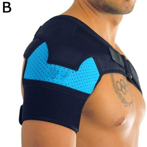 Active Radiance Neoprene Shoulder Support Brace Straps Arthritis Sports Dislocation G6U5