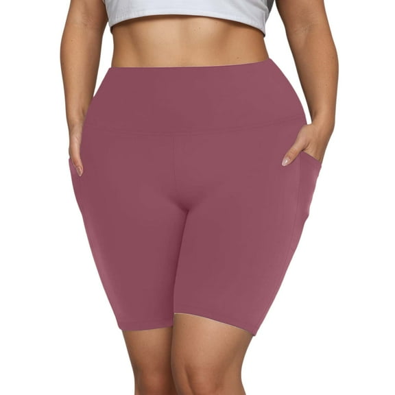 Active Shorts for Women,High Waisted Yoga Shorts for Women - Seamless Athletic Shorts for Workout Fitness Running and Everyday Activities - Sporty Design with Pockets for Convenience