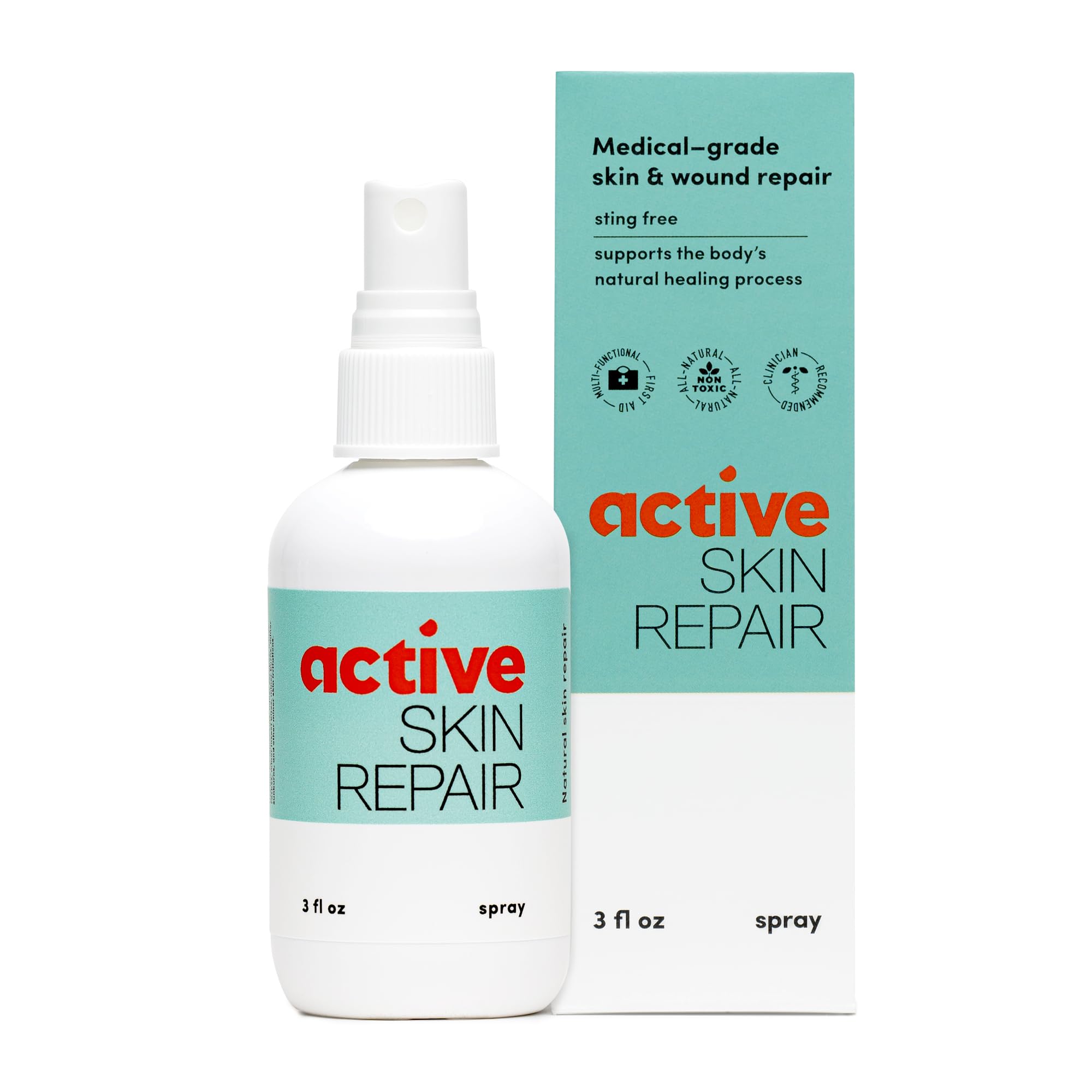 Active Skin Repair First Aid Healing Skin Spray Natural & NonToxic