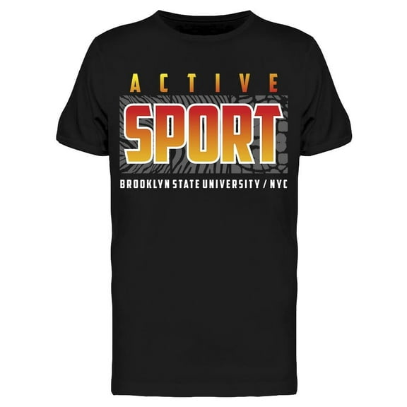 Active Sport Brooklyn State T-Shirt Men -Image by Shutterstock, Male Medium