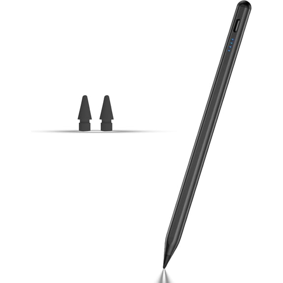 Active Stylus Pen for Samsung Galaxy Tab, S Pen Replacement with Fine Tip, 1.5mm Precision, Palm Rejection, Tilt for Drawing, USB-C Fast Charging for Tab S9 FE S8 Ultra S7 S6