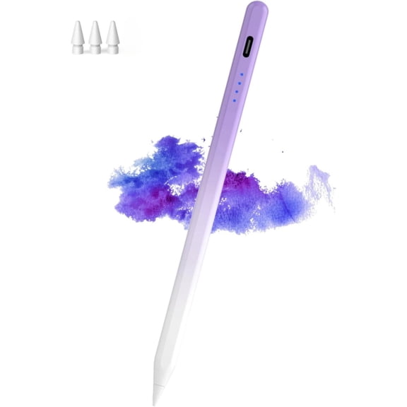 Active Stylus Pen for iPad(2018-2024), Pencil for Pad 9th&10th Generation with Tilt, Palm Rejection, Digital Pen Compatible with Apple iPad 6/7/8/9/10, Pro 11/12.9 inch, Mini 5/6, Air3/4/5