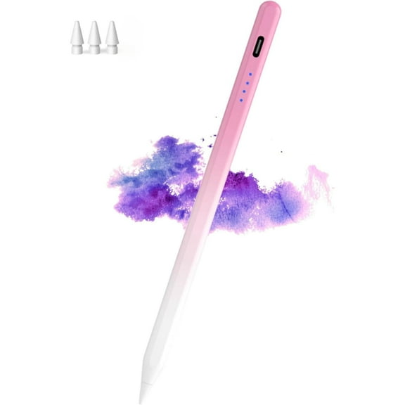 Active Stylus Pen for iPad(2018-2024), Pencil for Pad 9th&10th Generation with Tilt, Palm Rejection, Digital Pen Compatible with Apple iPad 6/7/8/9/10, Pro 11/12.9 inch, Mini 5/6, Air3/4/5