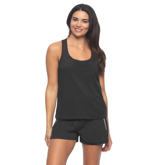 Active Tank and Short Set (Black, X-Large)