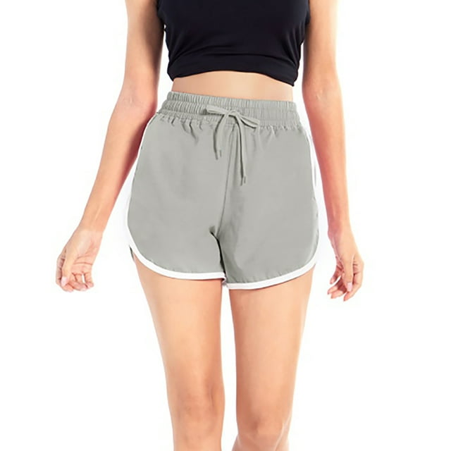 Active Teen Girls Yoga Shorts Dolphin Shorts Drawstring Summer Running ...