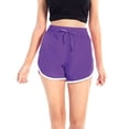 thumbnail image 1 of Active Teen Girls Yoga Shorts Dolphin Shorts Drawstring Summer Running Fitness Gym Dance Workout Shorts,High Waisted Girls Sorts Shorts for PE Practice Training Fitness,S-XL Black, 1 of 8