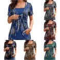 thumbnail image 1 of Active Tops Women Athletic Tops for Women Long Sleeve Tan Raglan Shirt Women Casual Womens Tops Short Sleeve Long Sleeve Layering Tops for Women Tee Tops Women Undershirt Tops for Blue S, 1 of 4
