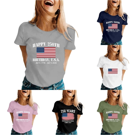 Active Tops Women Casual Short Sleeve Round Neck Printed Tee Shirt for Everyday Wear Breathable Soft Comfort Top with Letter Lightweight Daily Blouse for Spring and Summer Gray M
