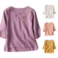 thumbnail image 1 of Active Tops Women Casual Tees Running Shirts Women Long Sleeves Apparel T Women T Shirt Summer Women Thin Long Sleeve Shirt Long Sleeve Compression Shirt Women Loose Fit Workout Purple XXL, 1 of 4