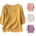thumbnail image 1 of Active Tops Women Casual Tees Running Shirts Women Long Sleeves Apparel T Women T Shirt Summer Women Thin Long Sleeve Shirt Long Sleeve Compression Shirt Women Loose Fit Workout Yellow XXL, 1 of 4