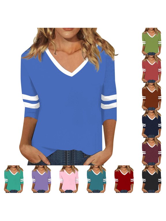 Active Tops Women Long Sleeve Compression Shirt Women Loose Fit Athletic Tops Spandex Tee Womens Compression Shirts Ringer Tee Women Short Sleeve Shirts Casual Long Sleeve Running Blue XXL