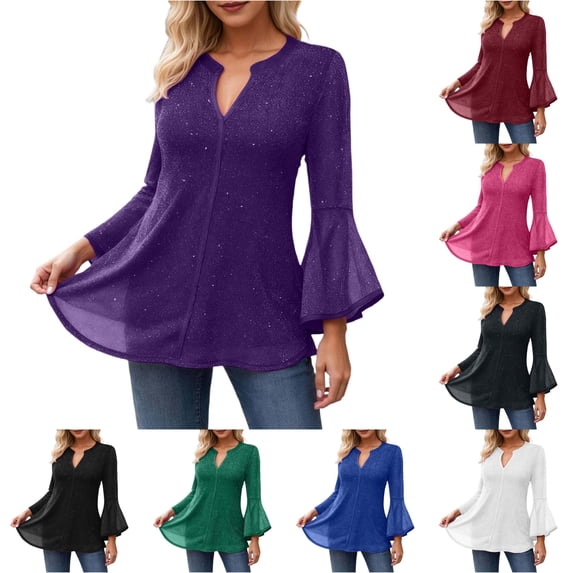 Active Tops Women Medium Pack Loose Fit Womens Top Athletic Long Sleeve Shirt Women Layering Tees for Women Long Sleeve Womens Turtleneck Long Sleeve Tops Long Sleeve Compression Purple S