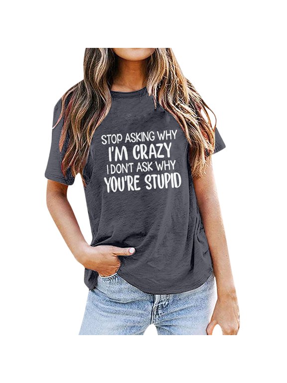 Active Tops Women Shirt Shirts for Women Large Woman Shirt Loose Fit Women Comfortable Workout Shirts Women Mod Bod Tops Casual Short Sleeve Tops Womens Long Sleeve Tee Shirt Black L