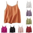 thumbnail image 1 of Active Tops Women Summer Casual Sleeveless Tank Top for Women with Lightweight Chiffon Layering and Relaxed Fit for Everyday Wear Orange XXL, 1 of 4