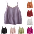 thumbnail image 1 of Active Tops Women Summer Casual Sleeveless Tank Top for Women with Lightweight Chiffon Layering and Relaxed Fit for Everyday Wear Purple 3XL, 1 of 3