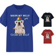 thumbnail image 1 of Active Tops Women Unisex Graphic Printed T Shirt for Everyday Wear with Soft Comfort Crewneck Tee Casual Fashion Design Top for Daily Blue L, 1 of 4