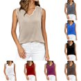 thumbnail image 1 of Active Tops Women Versatile Lightweight Knit Tank Top for Daily and Travel Classic Solid Sleeveless Crewneck Ready Easy Layering for Summer Brown XL, 1 of 4