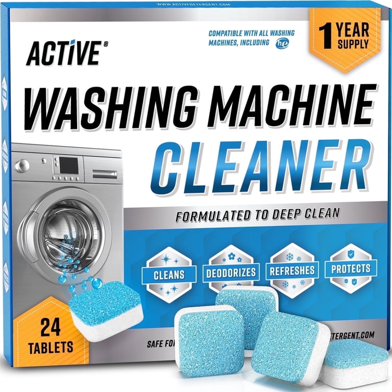 washing machine cleaner tablet placed in drum center front loader top loader