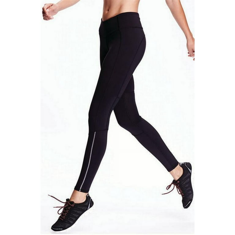 Active Women's Go Dry Mid-Rise Fitted Athletic Leggings 