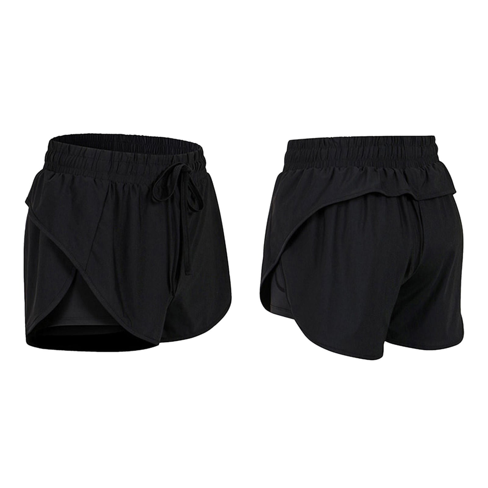 Active Womens Shorts Casual Alignment Breathable Solid Color Womens