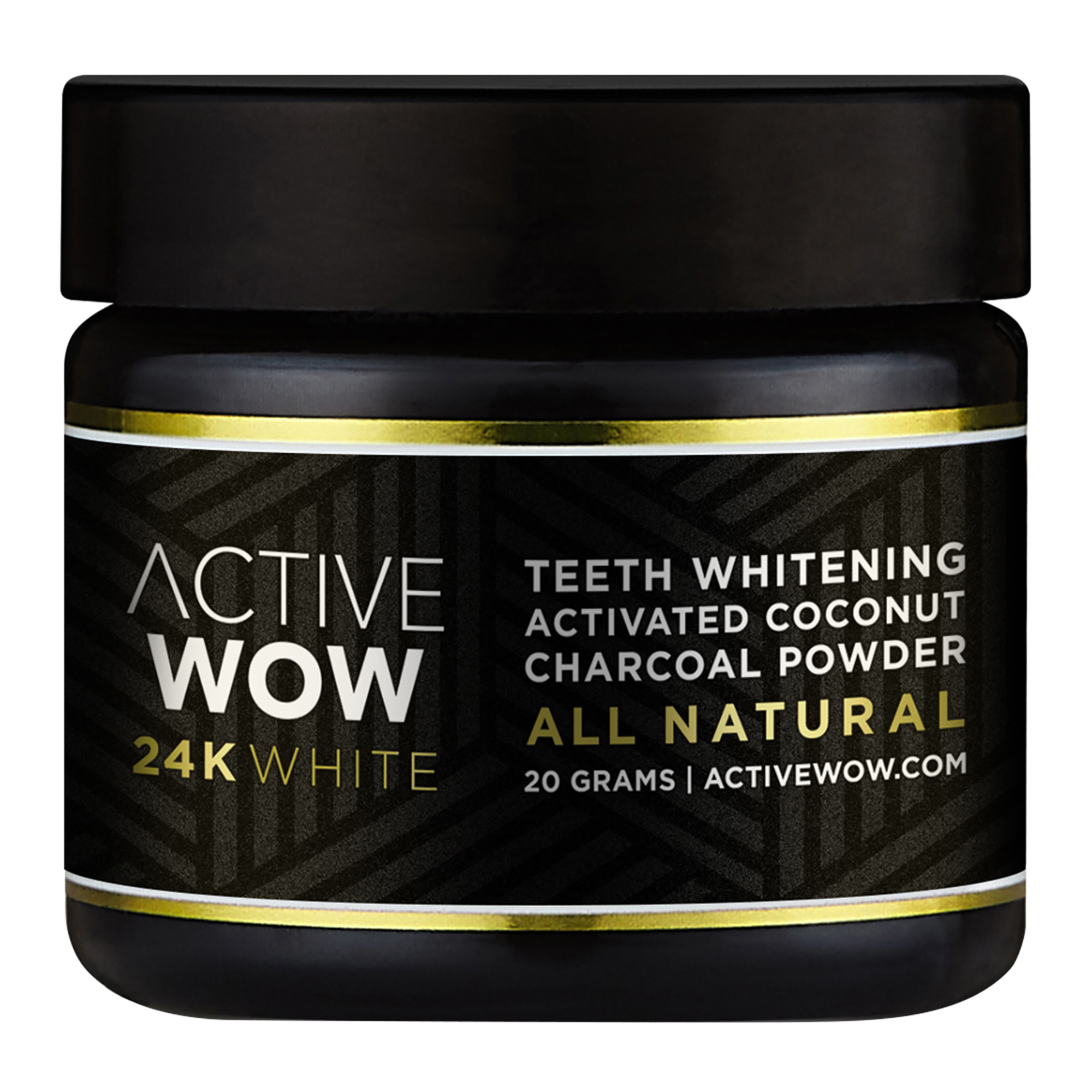 Active Wow 24K White Charcoal Teeth Whitening Powder, Enamel Safe, 0.7 oz - image 1 of 7