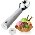 thumbnail image 1 of Active heated thermostatic ice cream scoop Easy Scooping for hard ice cream Rechargeable Battery LED Display IP67 WaterProof 20z per Scoop Easy Clean Durable Kitchen Gadgets, 1 of 9
