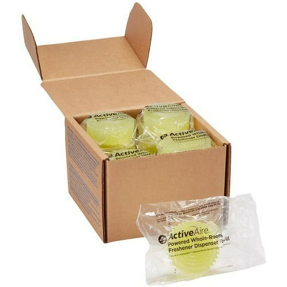 ActiveAire Powered Whole-Room Freshener Dispenser Refills - Citrus - 30 Day - 12 / Carton - Odor Neutralizer | Bundle of 2 Cartons