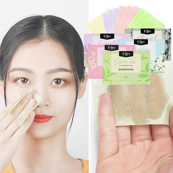 ActiveGlam 100pcs Facial Absorbent Paper Face Wipes Matcha Antigrease Oil Absor New O5 A5C2