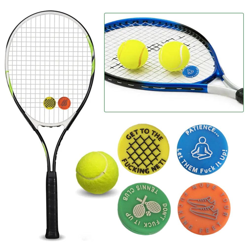Tennis-Stoßdämpfer Aus Silikon, 6er-Set – Niedliche Blumen-Muster, Reduziert Vibrationen