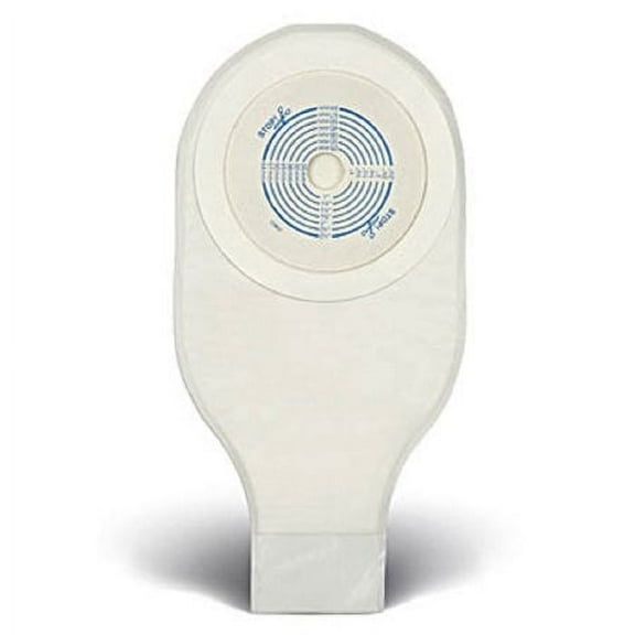 ActiveLife Colostomy Pouch One-Piece System 12 Inch Length 3/4 to 2-1/2 Inch Stoma Drainable Trim To Fit, 022771 - Pack of 10