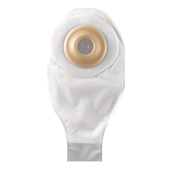 ActiveLife One-Piece Drainable Transparent Colostomy Pouch, 12 Inch Length, 1-3/8 Inch Stoma