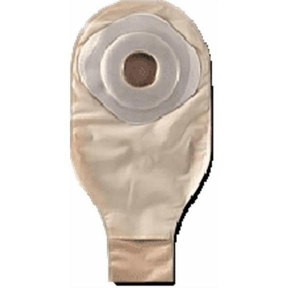 ActiveLife Ostomy Pouch, One-Piece System, 12 Inch Length, 1-1/4 Inch Stoma, Drainable, Pre-Cut, 10 Count