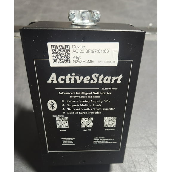 ActiveStart 30 Amp Wired SoftStarter for RV's and Motor Homes. Run up to 2 AC's on Your 30 amp Camper and Have it be Secure!…