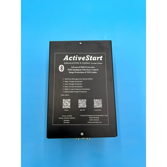 ActiveStart 50 Amp Wired SoftStarter for RV's and Motor Homes. Run up to 4 AC's on Your 50 amp Camper and Have it be Secure!…