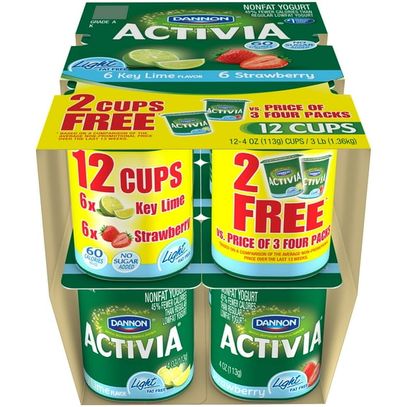 Activia Light Strawberry/keylime 12pack