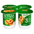 thumbnail image 1 of Activia Peach Low Fat Probiotic Yogurt Cups, Helps Support Gut Health, 4 oz, 4 Count, 1 of 15
