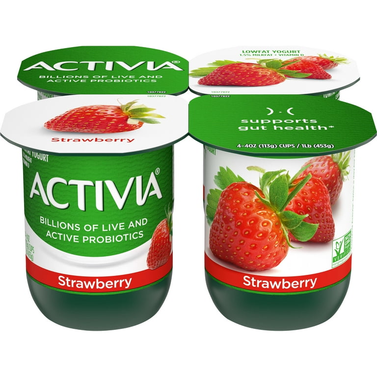 Activia Light Blended Strawberry Nonfat Probiotic Yogurt 16 Oz