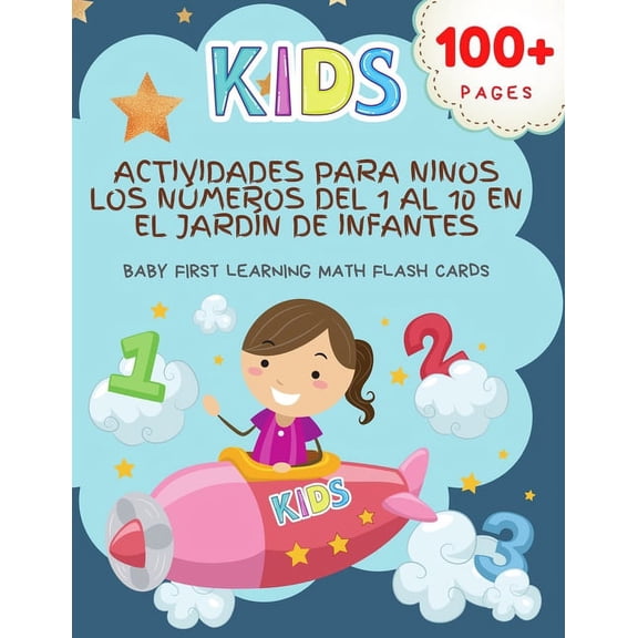 Actividades Para Ninos Los Nmeros Del 1 Al 10 en el Jardn de Infantes Baby First Learning Math Flash Cards : Practice tracing dot to dot with large numbers, counting and writing arabic numbers 1-10 with picture for preschool, kindergarten to 1st grade (Paperback)