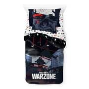 Activision Call of Duty Black 5-Piece Kids Reversible Twin Bedding Set, 100% Microfiber