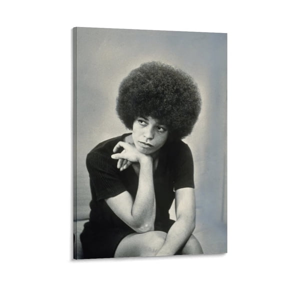 Activists for African-American Civil Rights Angela Davis Celebrity Poster Picture Print Wall Art Poster Painting Canvas Posters Artworks Gift Room Aesthetic 16x24inch(40x60cm)