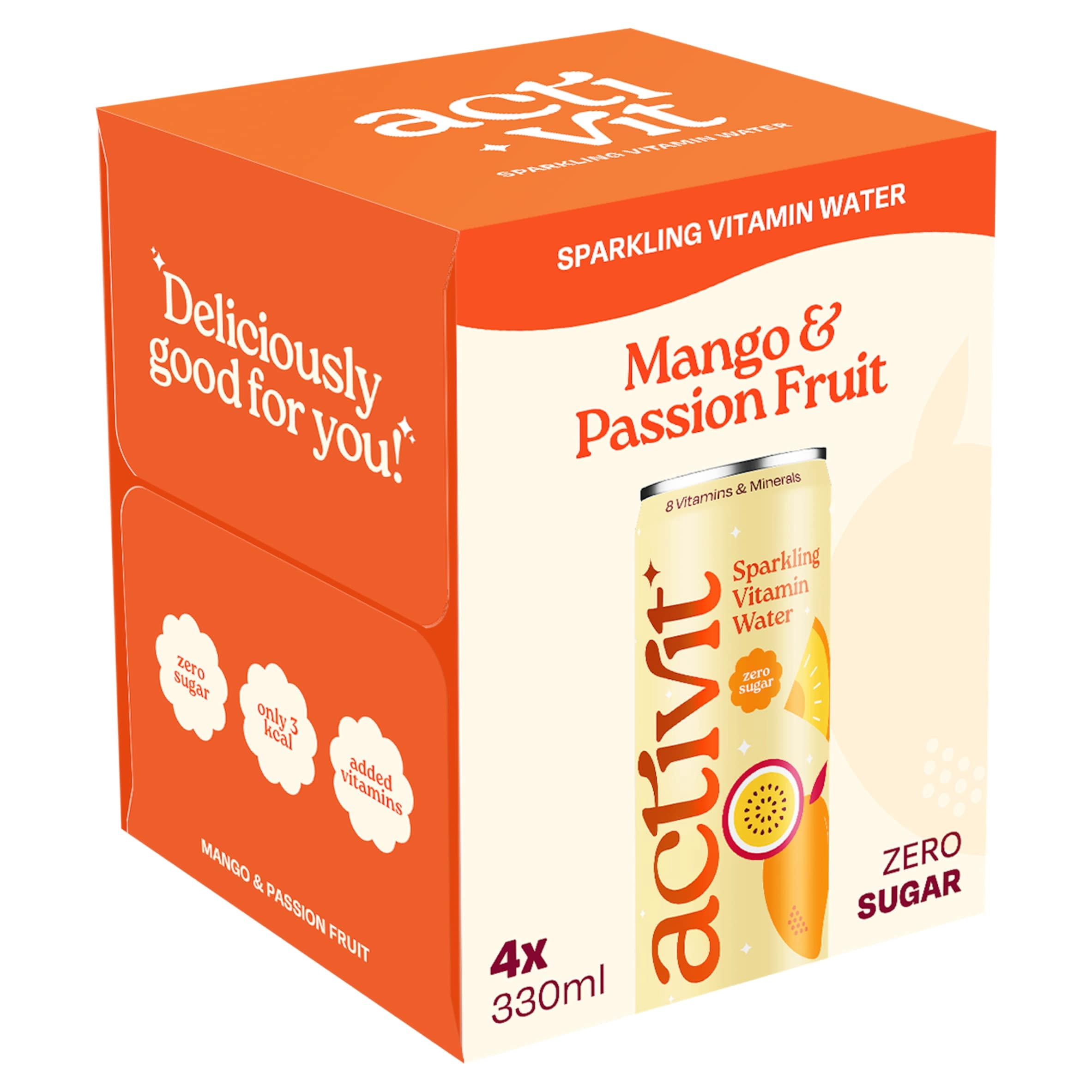 Activit Tropical Drink 330Ml X4, Imported from Britain