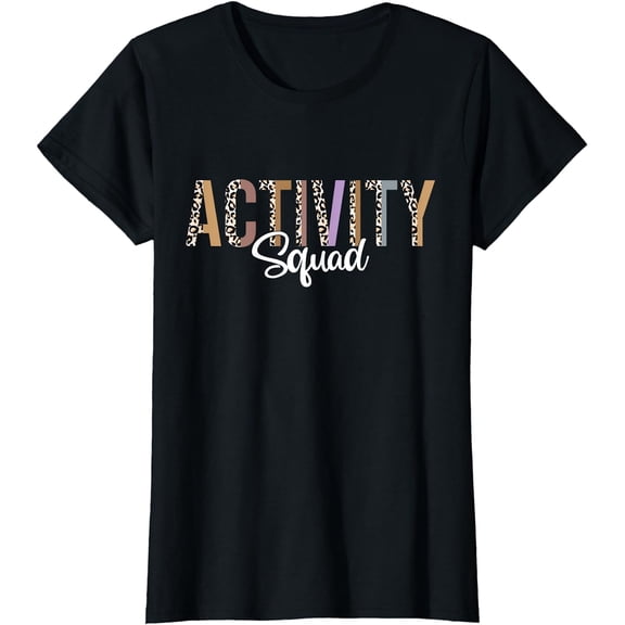 Activity Assistant Squad Professionals Week Leopard Print T-Shirt