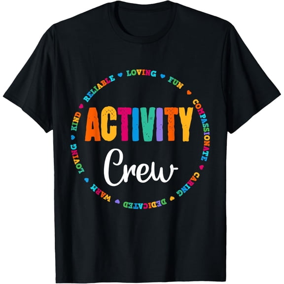 Activity Assistant Team Squad Professionals Week Director T-ShirtMen's and women's gift, black and white T-shirt, size: Extra large S-4XL