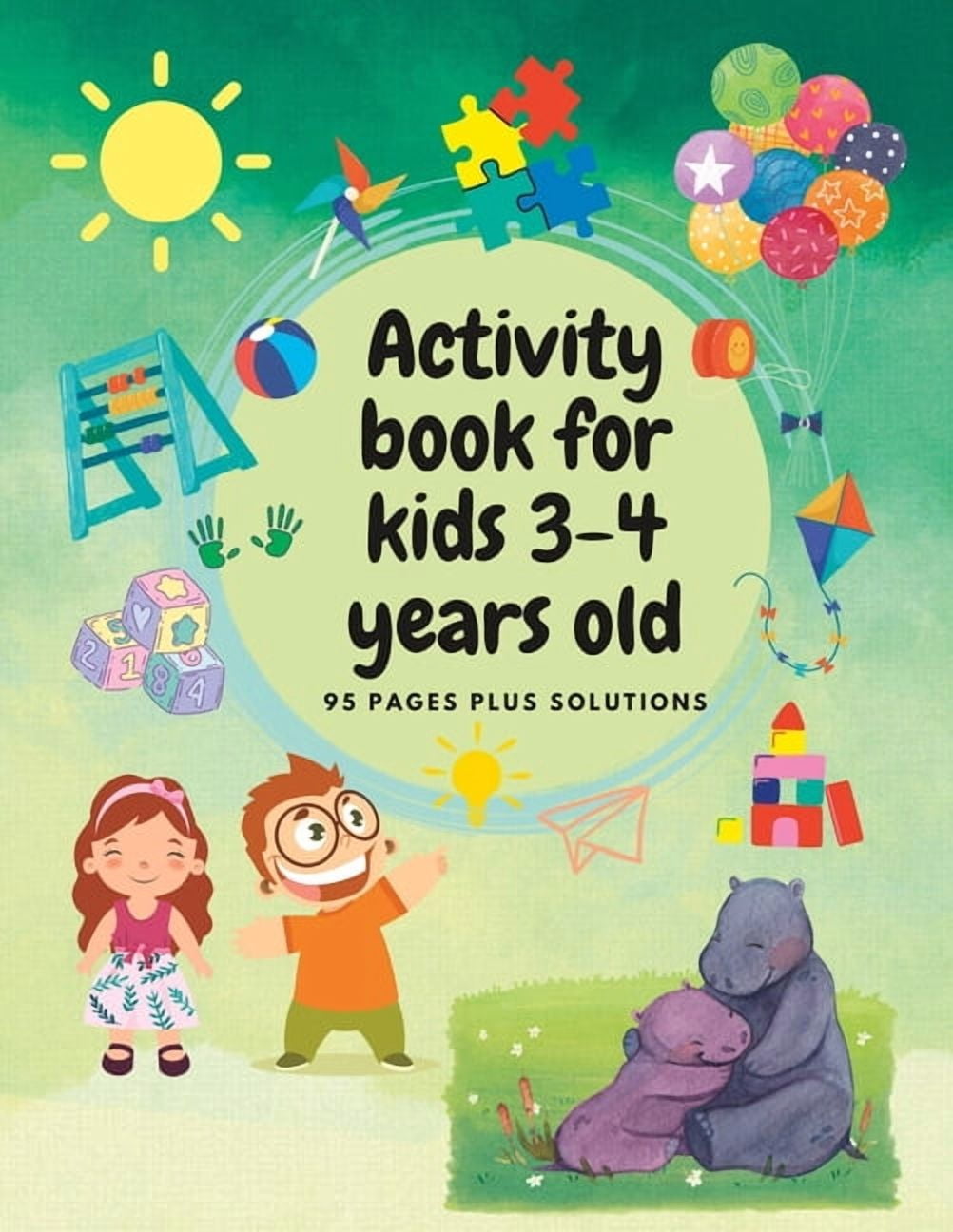 Activity Book For 3-4 Year Olds: Colouring pages, Maze, Learn to draw